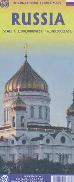 ITMB Oost-Europa|Landkaart Rusland - Europees Rusland en Siberië