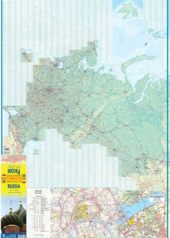 ITMB Oost-Europa|Landkaart Rusland - Europees Rusland en Siberië