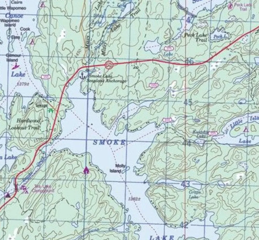 ITMB Canada|Wegenkaart Algonquin Provincial Park