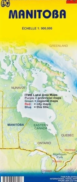 ITMB Canada|Wegenkaart Manitoba