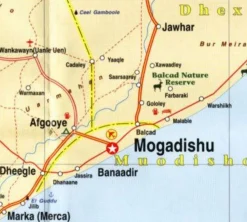 ITMB Afrika|Wegenkaart Somalië