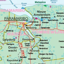 ITMB Zuid-Amerika|Wegenkaart Suriname