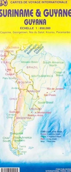 ITMB Zuid-Amerika|Wegenkaart Suriname