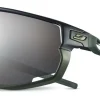 Julbo Sportbrillen|Sportbrillen|Rush zwart/army SP3CF zilver