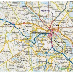 Karttakeskus FInland Scandinavië & Ijsland|Fietskaart GT2 Finland West - Länsi Suomi