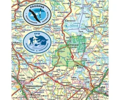 Karttakeskus FInland Scandinavië & Ijsland|Wandelkaart Evo Päijänne Ilvesvaellus