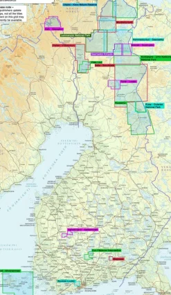 Karttakeskus FInland Scandinavië & Ijsland|Wandelkaart Kaaresuvanto Lätäseno Ropinsalmi
