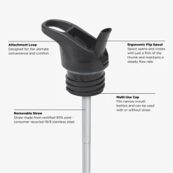 Klean Kanteen Flessen & Waterzakken|Classic Narrow flip/sportdop 532 ML