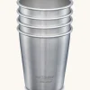 Klean Kanteen Campingservies|10oz KIK pint cup-4pack brushed stainless