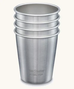 Klean Kanteen Campingservies|10oz KIK pint cup-4pack brushed stainless