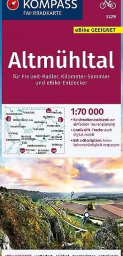 Kompass Duitsland|Fietskaart 3329 Altmühltal