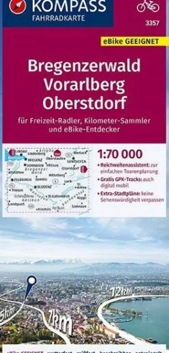 Kompass Oostenrijk|Fietskaart 3357 Bregenzerwald - Vorarlberg