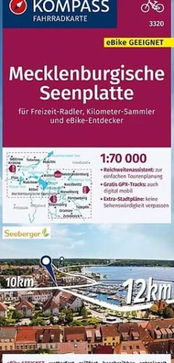 Kompass Duitsland|Fietskaart 3320 Mecklenburgische Seenplatte