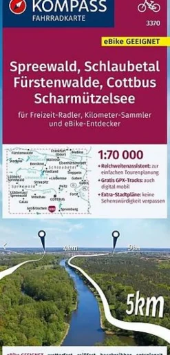 Kompass Duitsland|Fietskaart 3370 Spreewald Schlaubetal