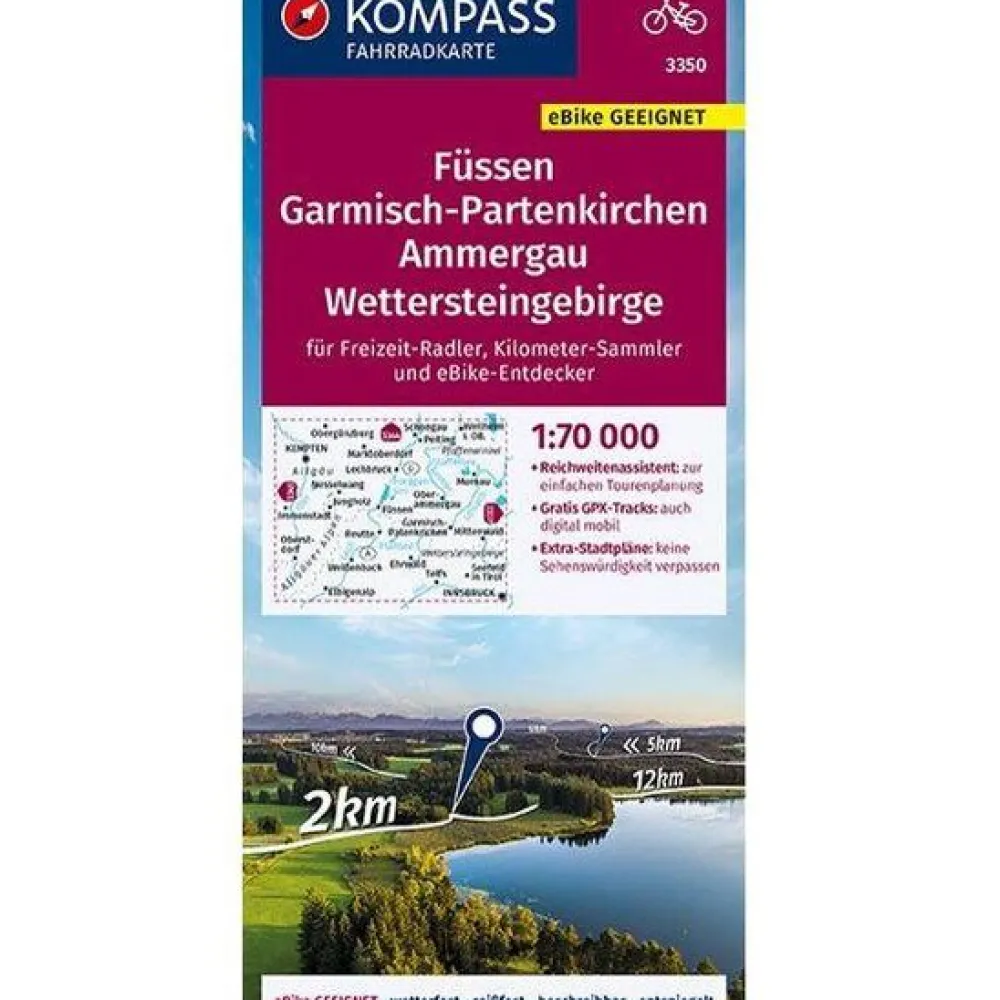 Kompass Duitsland|Fietskaart FK3350 Fussen