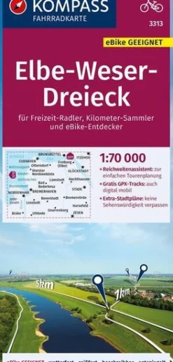 Kompass Duitsland|FK3313 Elbe-Weser Dreieck