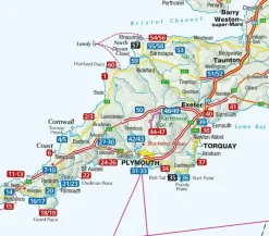 Kompass Groot-Brittanië & Ierland|Wandelgids 5986 Cornwall - Devon