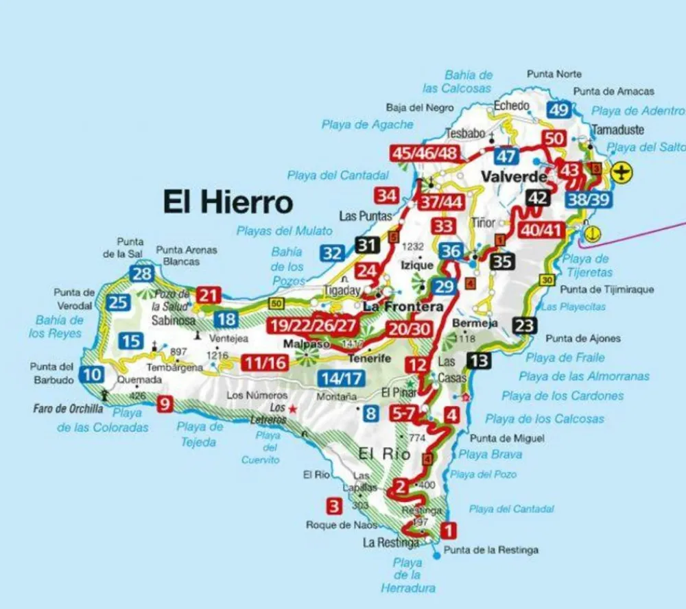 Kompass Spanje & Portugal|Wandelgids 5901 El Hierro