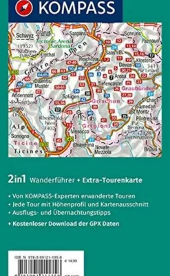 Kompass Zwitserland|Wandelgids 5922 Graubunden Nord