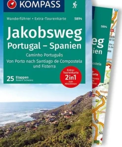 Kompass Wandelen Naar Santiago|Spanje & Portugal|Wandelgids 5894 Jakobsweg Portugal - Spanien