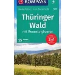 Kompass Duitsland|Wandelgids WF5260 Thüringerwald