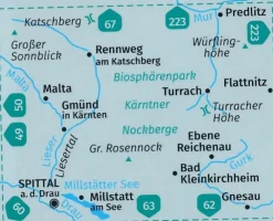 Kompass Oostenrijk|Wandelkaart 66 Biosphärenpark Kärntner
