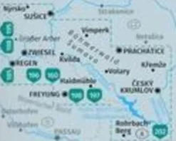 Kompass Duitsland|Wandelkaart 2000 Bohmerwald, Sumava