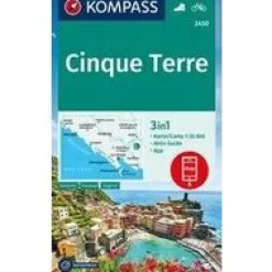 Kompass Italië & Malta|Wandelkaart 2450 Cinque Terre