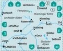 Kompass Oostenrijk|Wandelkaart 35 Imst, Telfs, Kuhtai