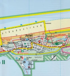 Kompass Duitsland|Wandelkaart 728 Insel Juist
