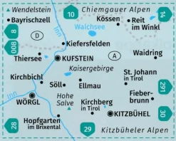 Kompass Oostenrijk|Wandelkaart 9 Kaisergebirge