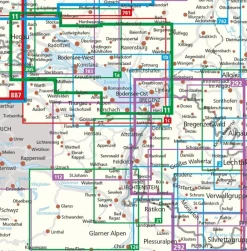 Kompass Europa Algemeen|Wandelkaart 21 Liechtenstein, Feldkirch