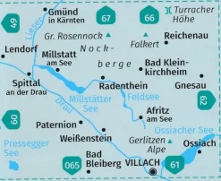 Kompass Oostenrijk|Wandelkaart 63 Millstätter See