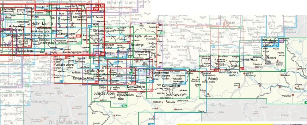 Kompass Oostenrijk|Wandelkaart 63 Millstätter See