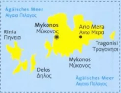 Kompass Balkan, Griekenland & Cyprus|Wandelkaart 249 Mykonos 1:35.000
