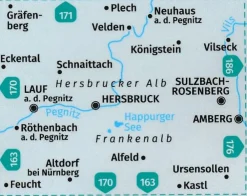 Kompass Duitsland|Wandelkaart 172 Nürnberger Land