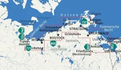 Kompass Duitsland|Wandelkaart 739 Oostseekuste