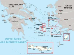 Kompass Balkan, Griekenland & Cyprus|Wandelkaart 248 Rhodos