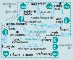 Kompass Duitsland|Wandelkaart 886 Schwarzwald Nord