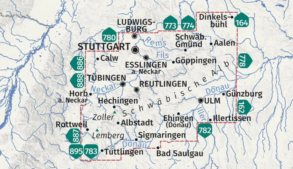 Kompass Duitsland|Wandelkaart 767 Schwabische Alb