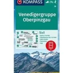 Kompass Oostenrijk|Wandelkaart 38 Venedigergruppe