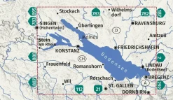 Kompass Oostenrijk|Duitsland|Wandelkaart 1C Bodensee Gesamtgebiet