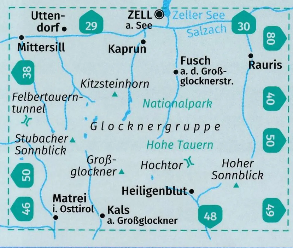 Kompass Oostenrijk|Wandelkaart wk39 Glocknergruppe