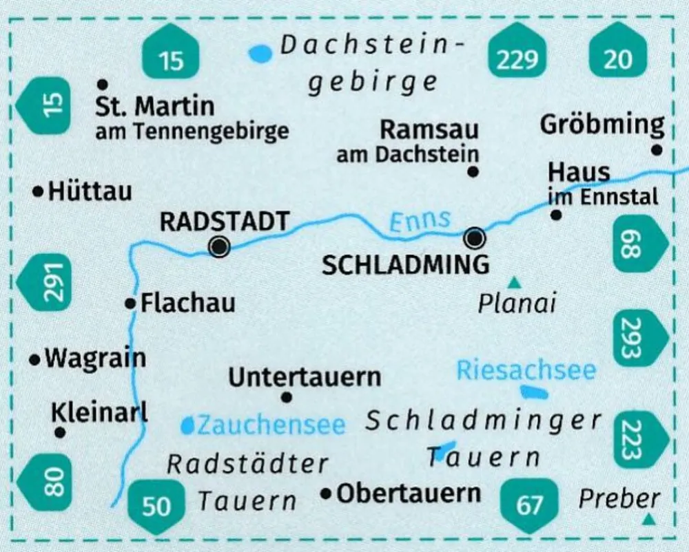 Kompass Oostenrijk|Wandelkaart wk31 Radstadt, Schladming