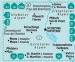 Kompass Italië & Malta|Wandelkaart WK44 Sterzing, Vipiteno