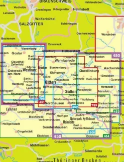 Kompass Duitsland|Wandelkaart WK451 Westlicher Harz