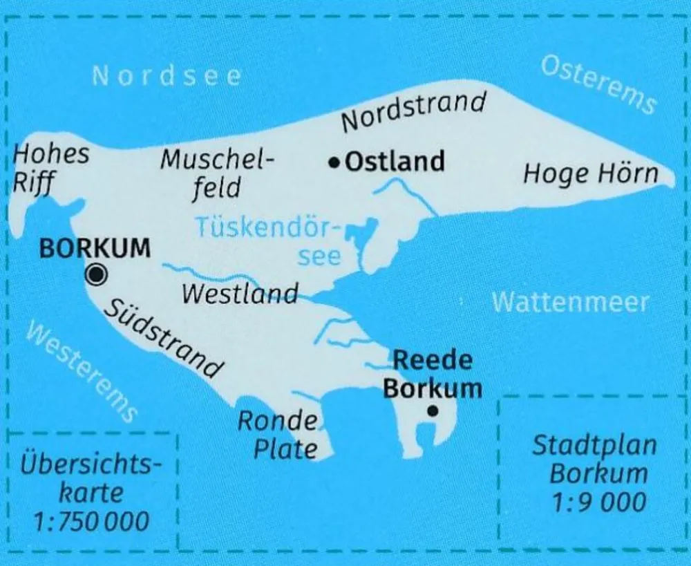 Kompass Duitsland|WK727 Borkum im Naturpark