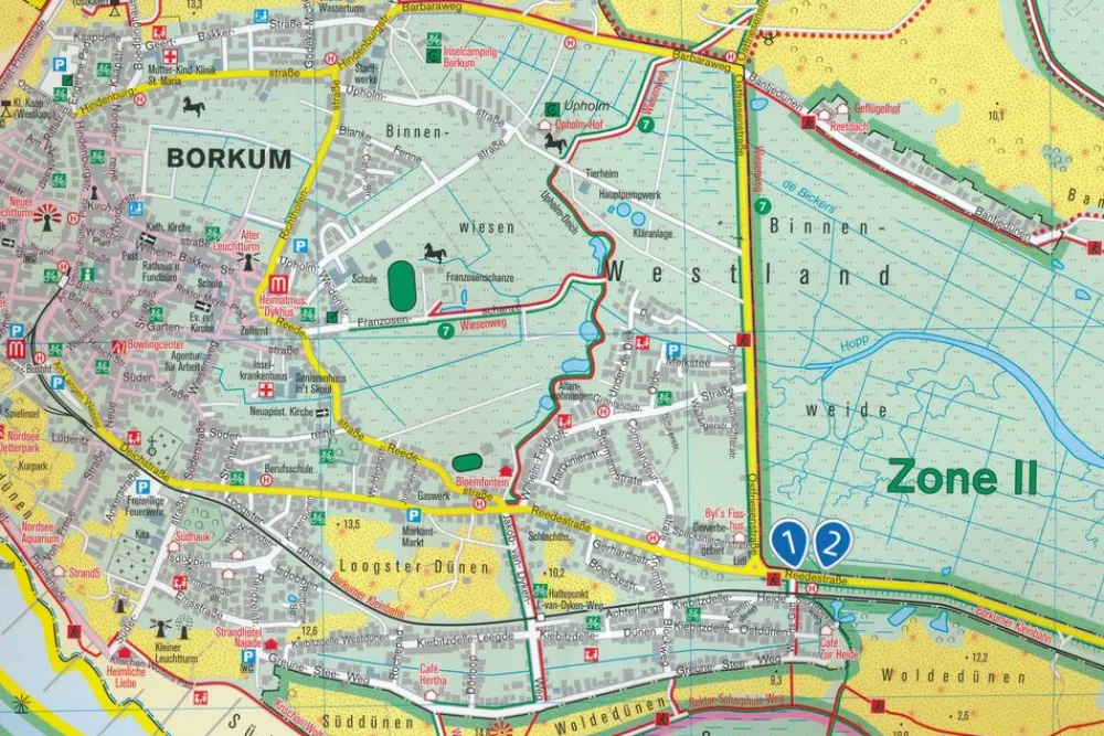 Kompass Duitsland|WK727 Borkum im Naturpark