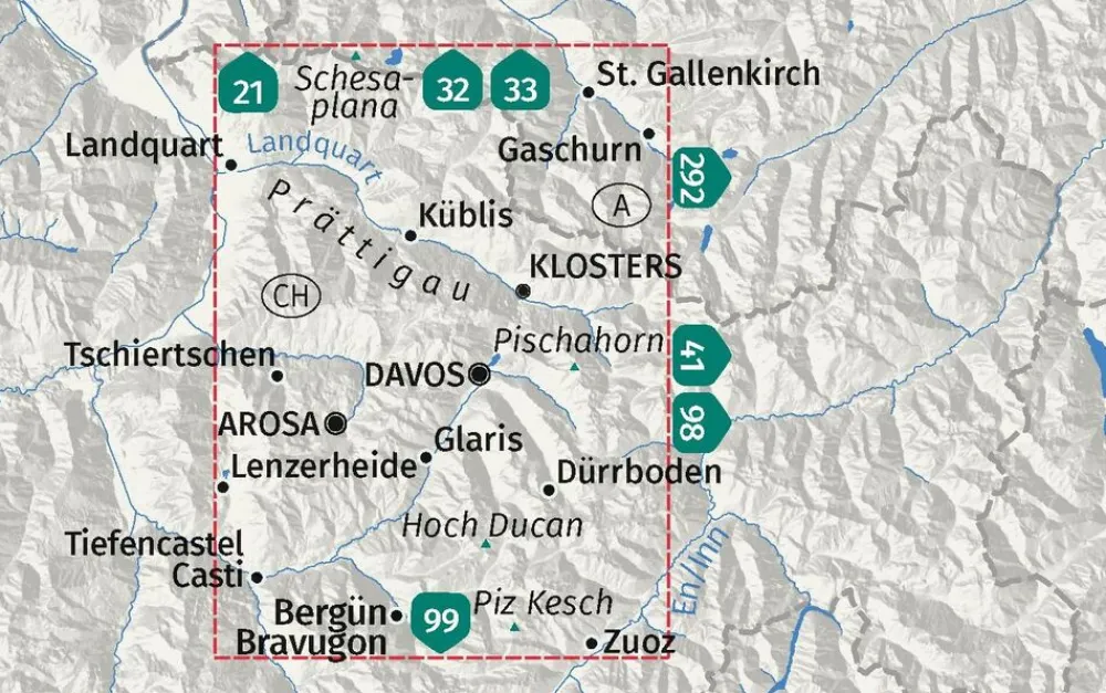 Kompass Oostenrijk|WK113 Davos, Arosa