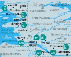Kompass Duitsland|WK723 Nordseeküste von Hamburg
